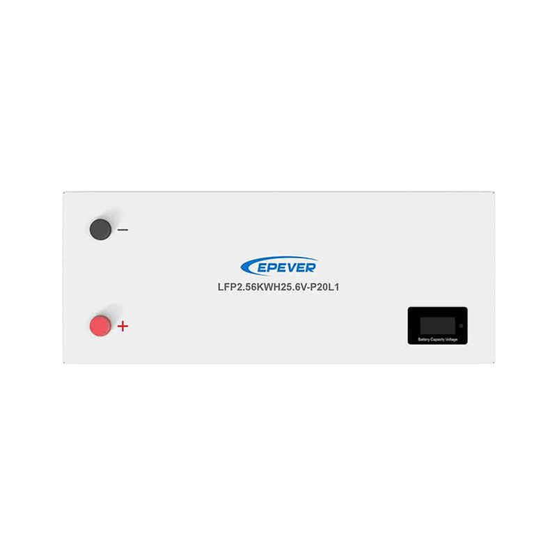 EPEVER 25.6V Lifepo4 Energy Storage Battery 100Ah 2650WH Solar Lifepo4 Battery Pack With Smart Bms