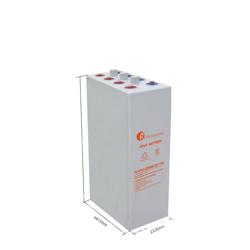 felicity Solar Gel Battery OPzV 2V 200AH 500AH 1000AH 2500AH Sealed Tubular Lead Acid Battery