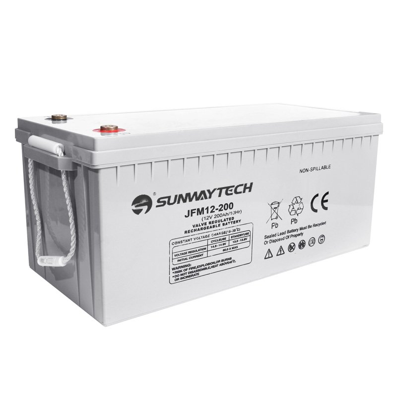 Sunway Gel Agm Lead Acid Battery solar street light battery 200ah 12v for home appliances