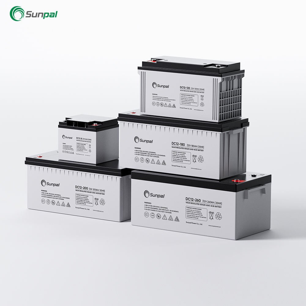 Sunpal GEL Battery 12V 200Ah 250Ah 260Ah AGM Solar Battery Vrla Cast Sealed Lead Acid Battery