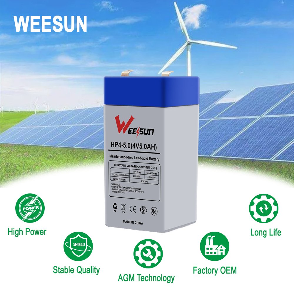 Factory outlet 4V4 ah 4V4AH deep cycle battery used children car lead-acid UPS battery solar energy system lead acid battery