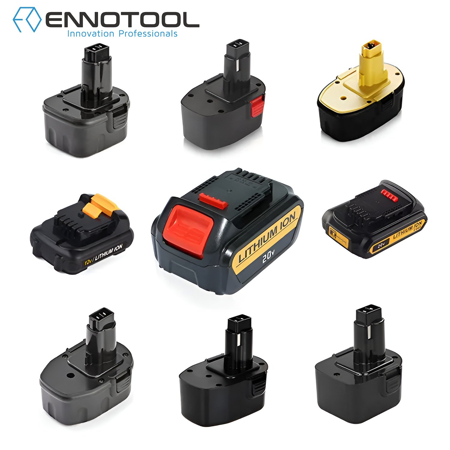 OEM 12v 14.4v 18v 20v 24v 40v 60v 2ah 3ah 5ah 6ah 9ah 12ah Lithium ion Power Tool Battery For Replacement Dewalt Xr Max Bateria