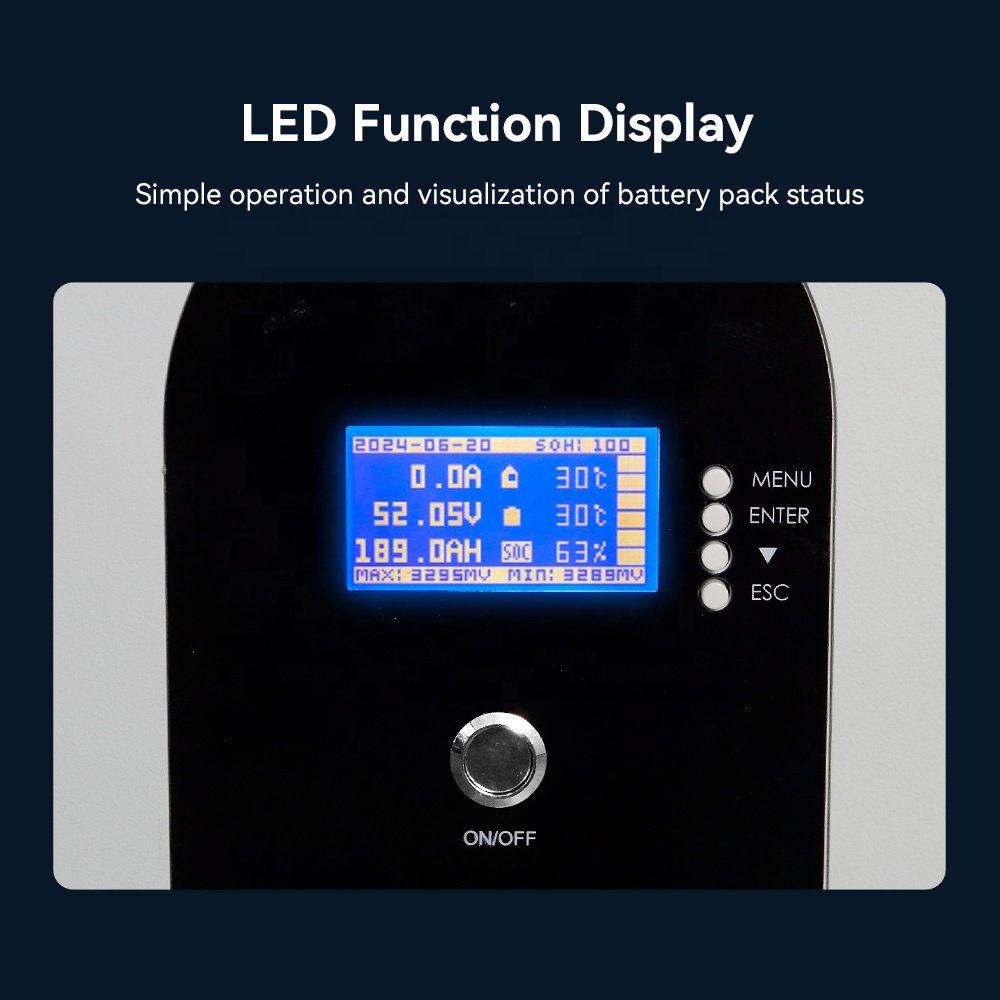 15kwh 300Ah 48v 51.2v lithium battery pack 11000 Cycle Solar Lifepo4 Powerwall Home Energy Storage Battery Pack