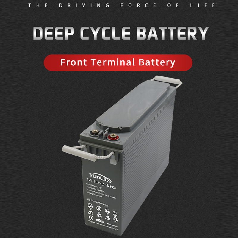 Solar Battery AGM GEL VRLA UPS Inverter Battery 12V 100AH 105AH 110AH Front Terminal Europe Standard Lead Acid Battery