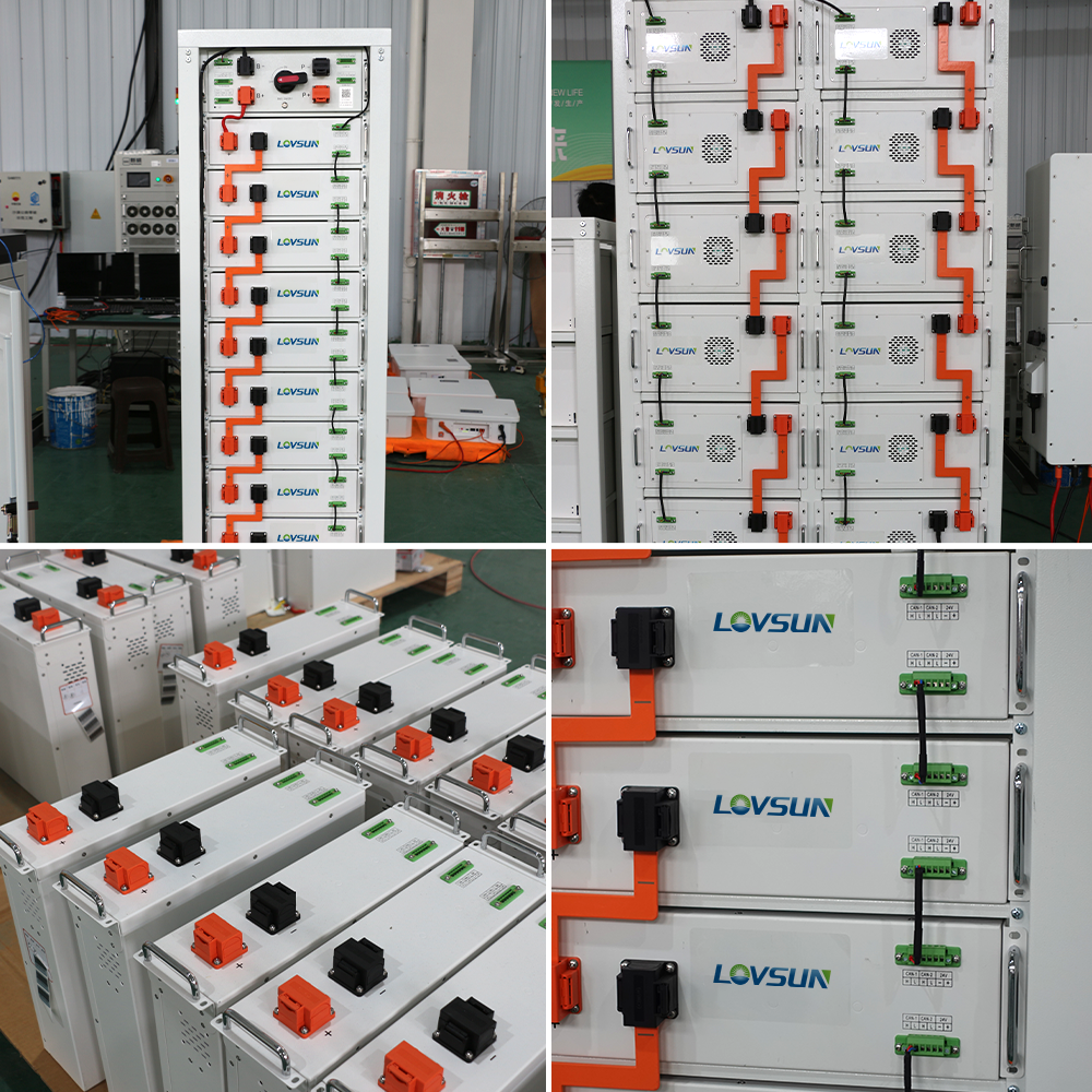 Lovsun high voltage Battery 51.2V 48V 100AH 280Ah Solar Storage 5kwh Lithium ion battery 10kwh 15kWh LiFePO4 Battery pack