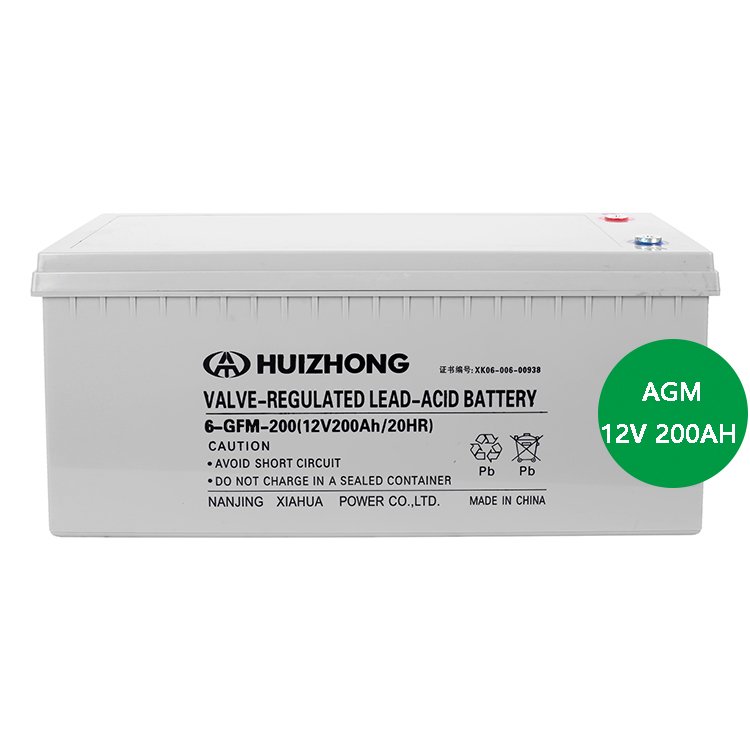 Large Capacity 12V 200AH AGM Lead Acid Battery Long Cycle Life Solar Battery