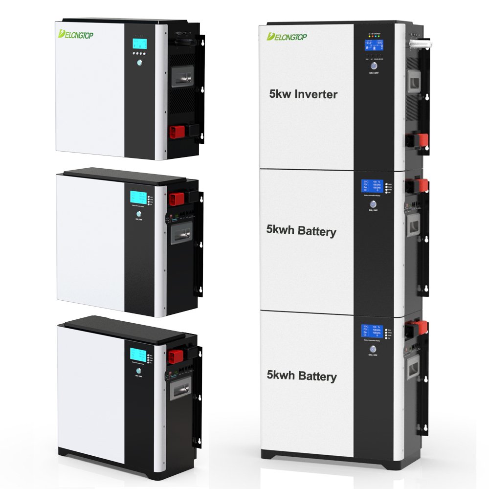 EU Stock BYD Lithium Ion battery 5KWH 10 KWH 15KWH BYD Lifepo4 48V 100ah 200ah Delong 5KW Hybrid Stacked 15 KWH Lithium Battery
