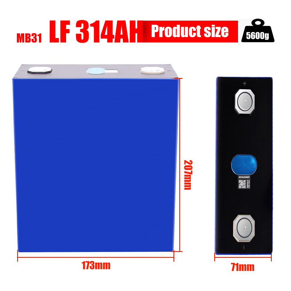 2024 EVE New Arrival 330AH MB31 3.2v 314Ah Cells Diy 12v 48v Prismatic Lithium Ion Batteries For RV Golf cart