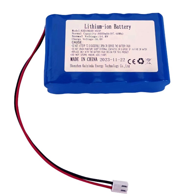 Light weight Li-ion 18650 4S3P 14.8volt 14.8v 6.6ah 6600mah lithium ion battery pack small rechargeable battery pack