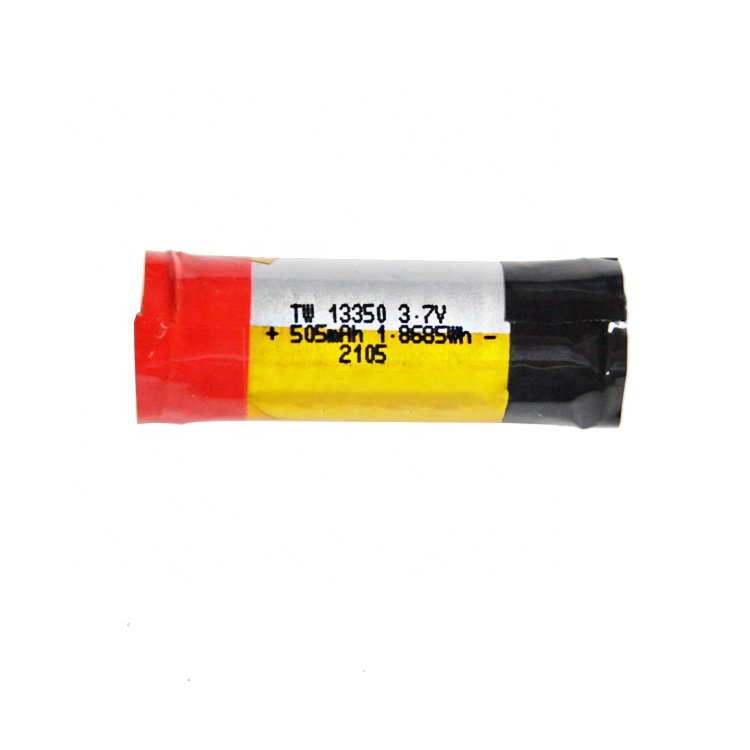 OEM 500mAh 13350 Li-ion Battery 3.7V Rechargeable Cylindrical Battery Cell