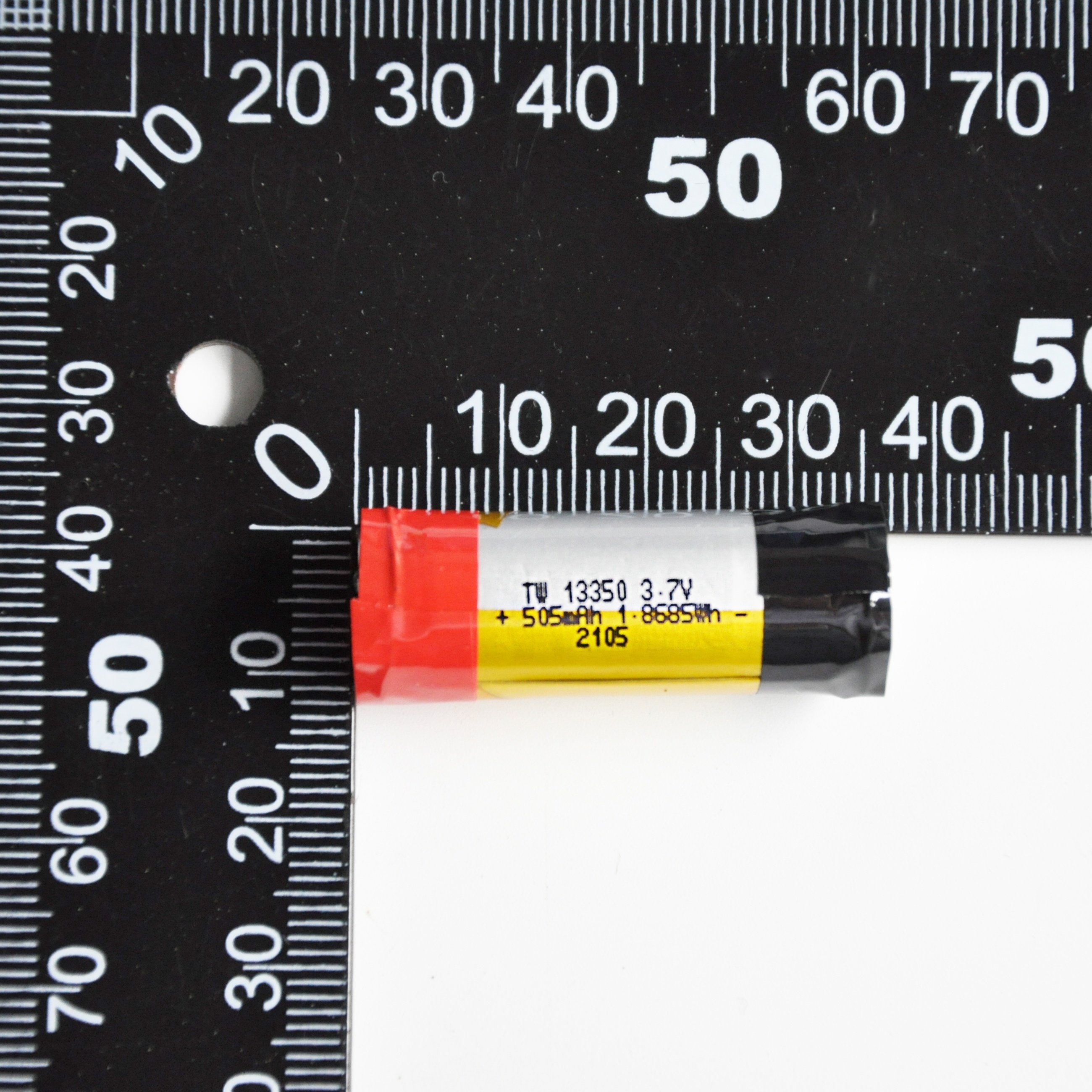 OEM 500mAh 13350 Li-ion Battery 3.7V Rechargeable Cylindrical Battery Cell
