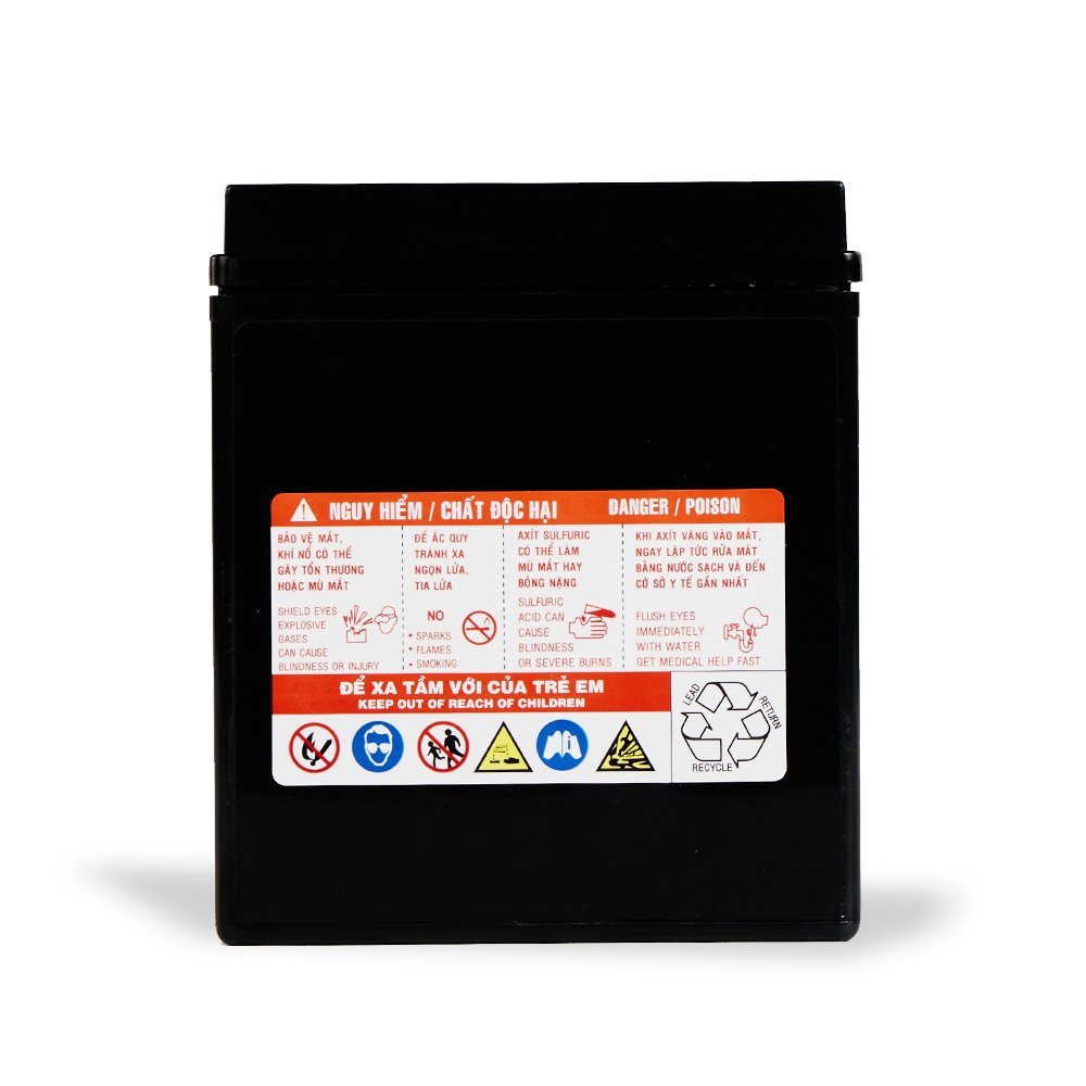PTZ7L (12V - 7Ah) Dongnai High Quality Valve Regulated Lead Acid Battery For Motorcycle Made in Vietnam