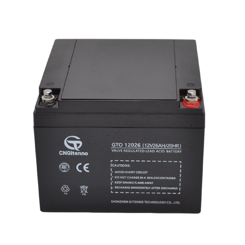Good quality 12V 26Ah Lead Acid Batteries can be mounted on multi-position for transportation and power station