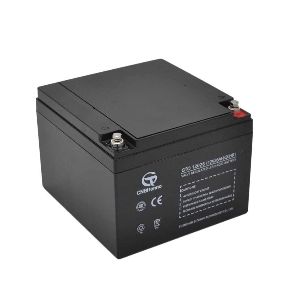 Good quality 12V 26Ah Lead Acid Batteries can be mounted on multi-position for transportation and power station
