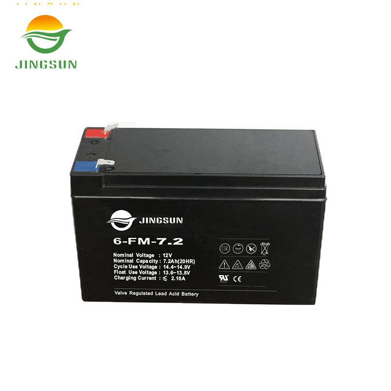 Jingsun AGM 12v 7ah Lead Acid Battery CE Approval Long Life Rechargeable Battery 12v Deep Cycle Battery 12 Volt Sealed 7 Ah