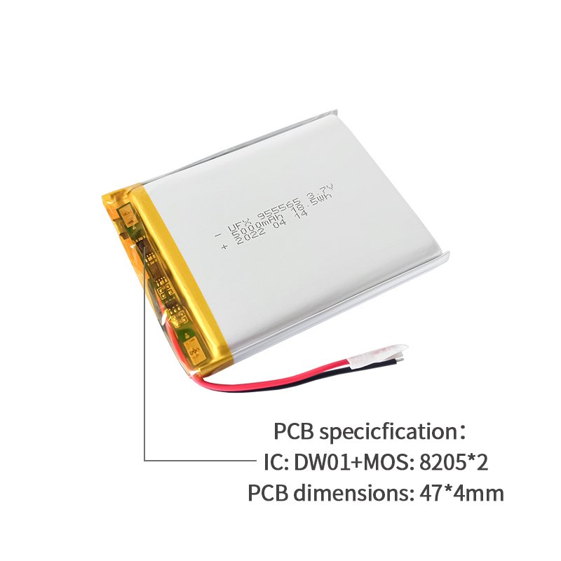 The Battery Factory Supports OEM And ODM Custom Rechargeable Portable Power Lithium-Ion Battery UFX 955565 5000mAh 3.7V