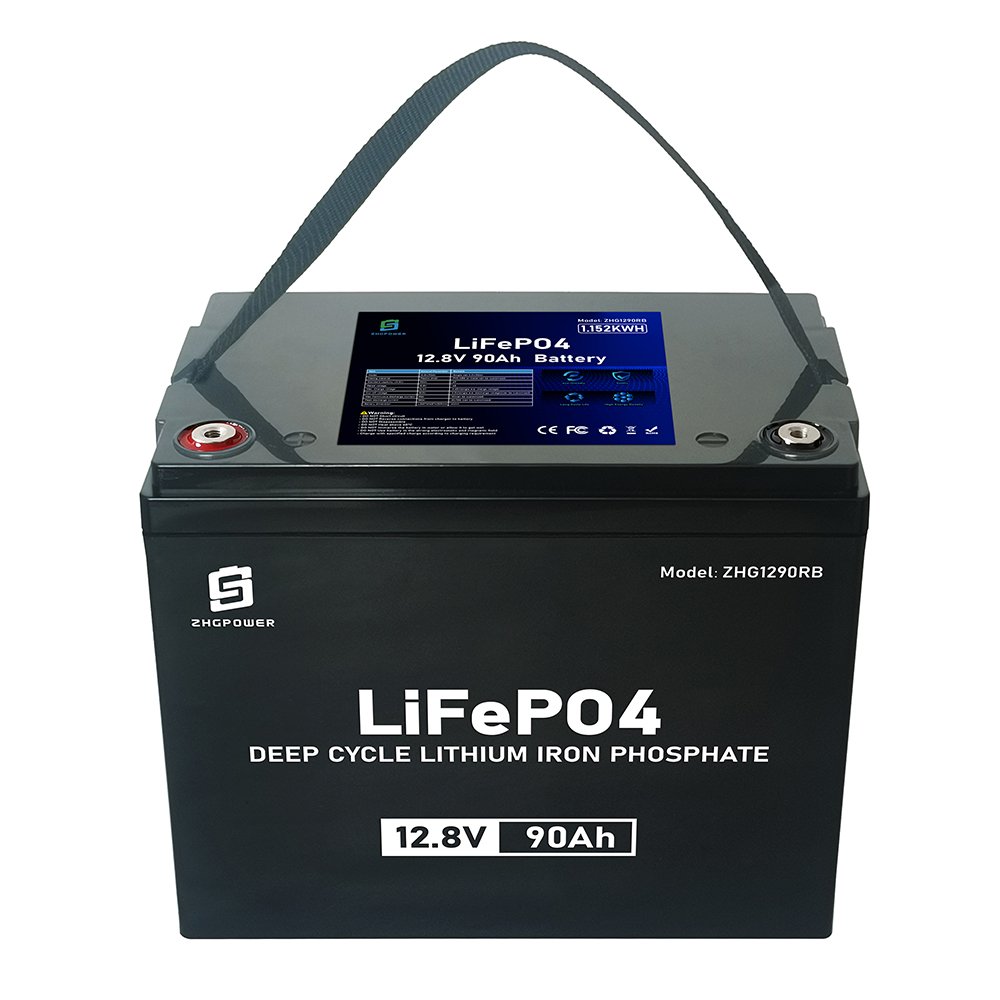 High Quality Wholesale Price 12v 90Ah Rechargeable Lifepo4 Lithium Ion Battery Renewable Energy