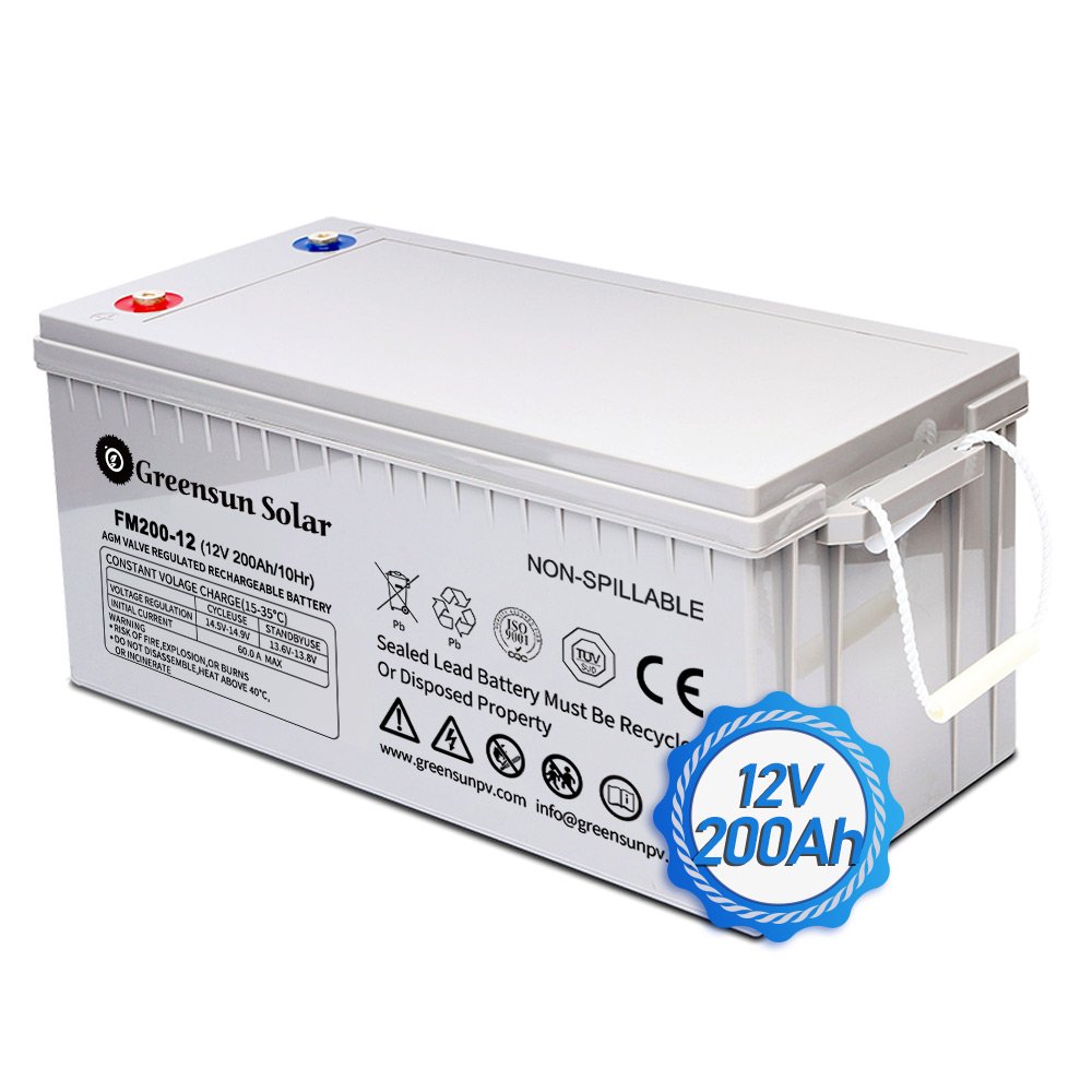 Greensun battery 12v 7ah 20ah 50ah 80ah 100ah AGM 200ah 250ah 300ah Gel lead acid With 48v System