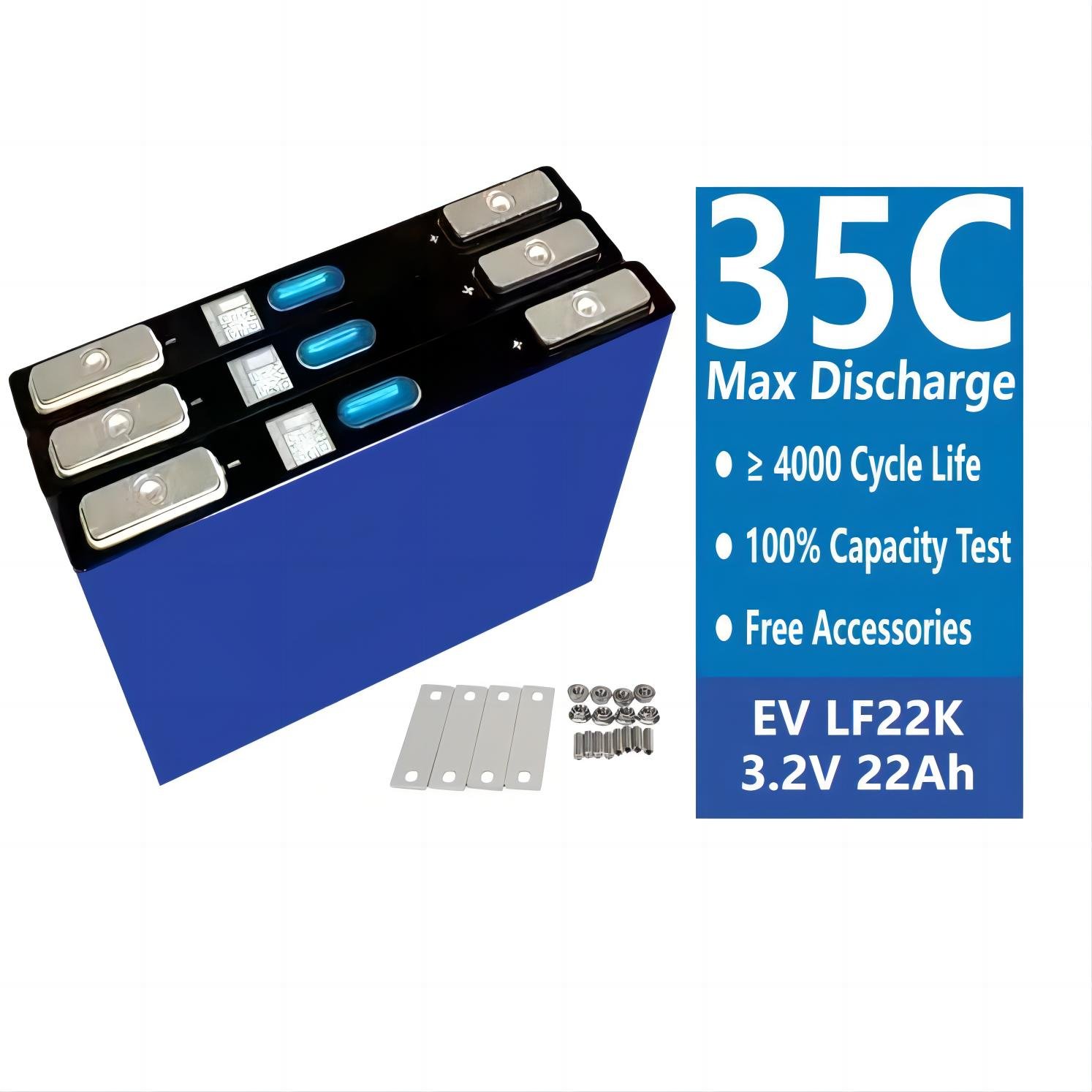 Starmax 3.2V 22Ah 25Ah LF22K LiFePO4 Battery Prismatic Cell Car Starting Power Car Audio Lithium Ion Battery