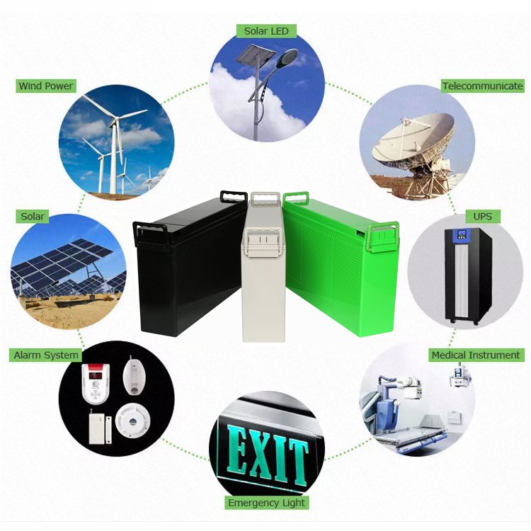 Solar Battery Lead Acid Battery AGM GEL VRLA Battery 12V 100AH 150AH 180AH Front Terminal Europe Standard