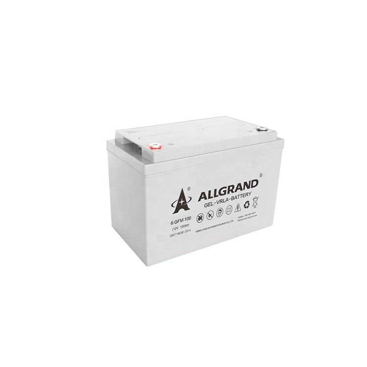 Allgrand Hot Sale Solar Energy Battery Gel Battery 12V 100ah Lead Acid Battery