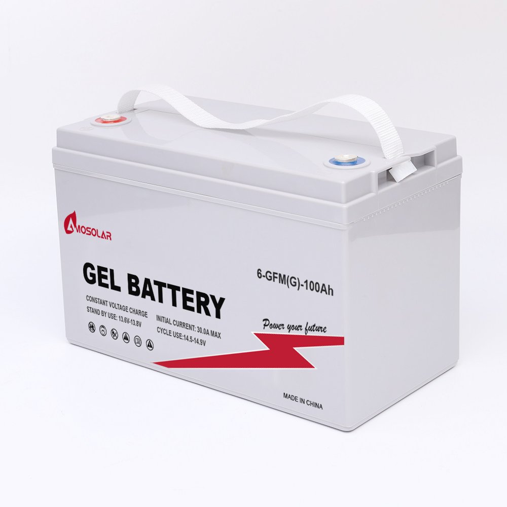 Amosolar Energy Storage Gel Battery 12V 200Ah 100Ah,Deep Cycle Lead Acid Battery 400Ah 300Ah AGM Solar Battery