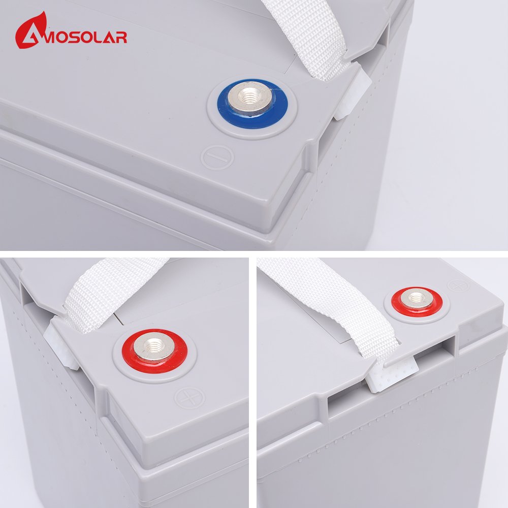 Amosolar Energy Storage Gel Battery 12V 200Ah 100Ah,Deep Cycle Lead Acid Battery 400Ah 300Ah AGM Solar Battery