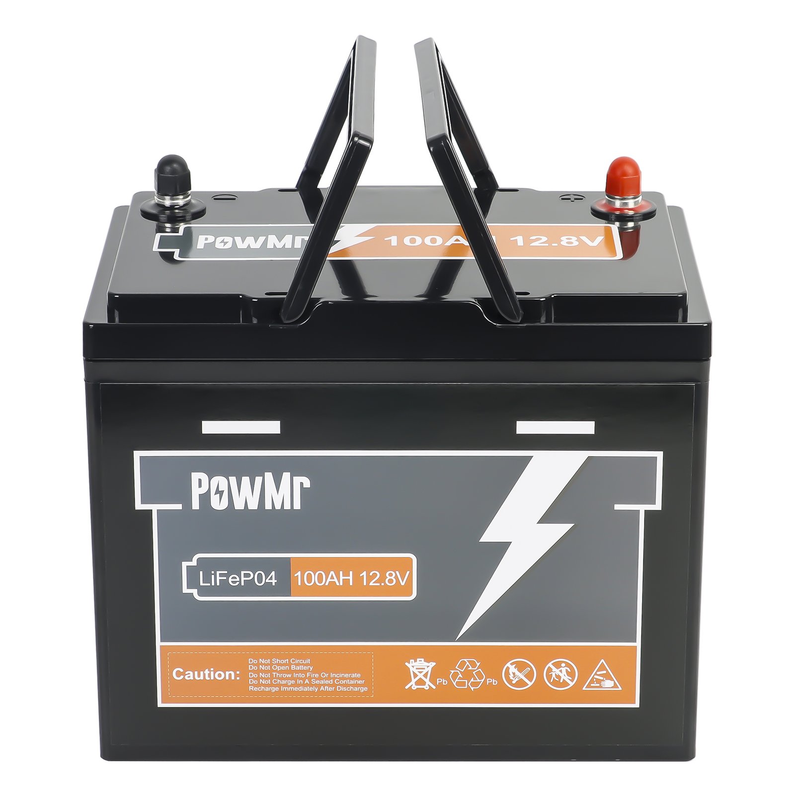 PowMr 100Ah 12.8V Lithium ion Battery 1280Wh Support up to 4 in Series and 4 in Parallel Lifepo4 Battery