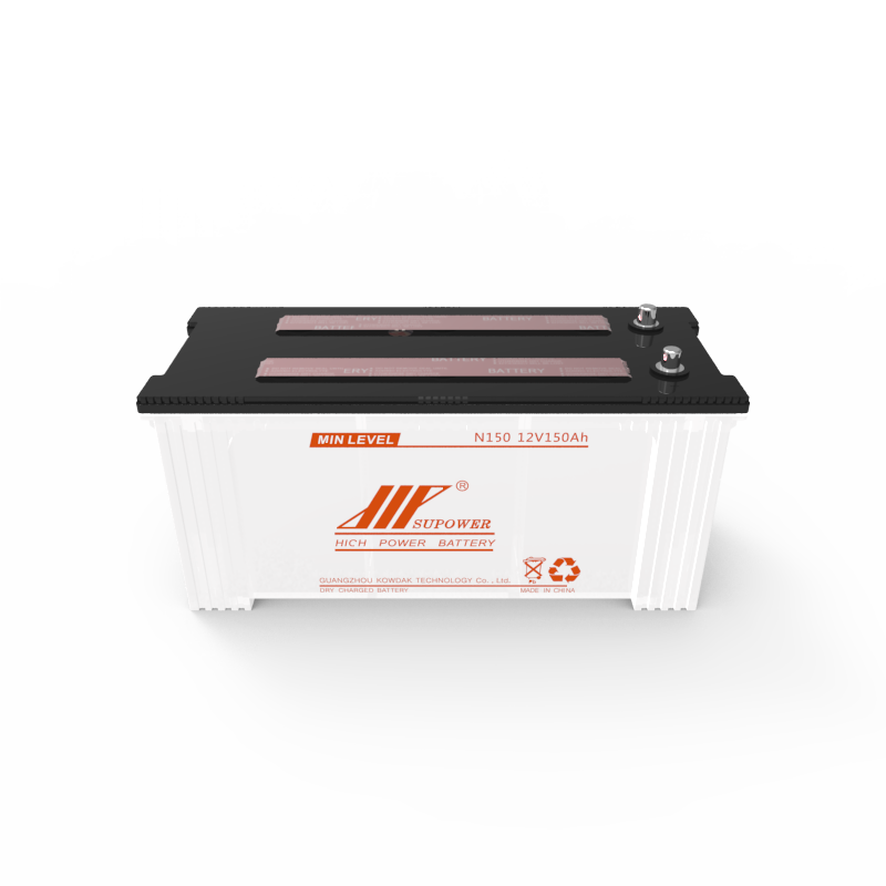 Made in Guangdong province, China, dry charge N150 12V150Ah lead-acid battery for automobile starting 12V150AH