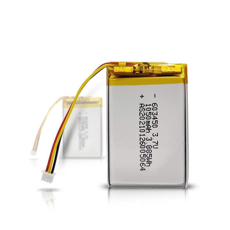 UL1642 CB KC certified 603450 lipo battery 3.7V 1050mAh 1000mAh 063450 lithium ion polymer battery with PCB
