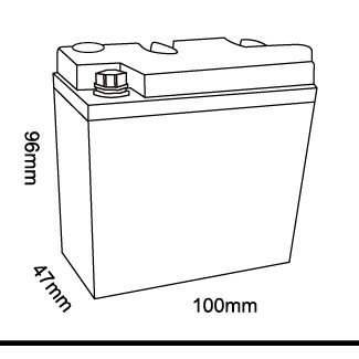 TCS Motorcycle Lead Acid Battery Batteries