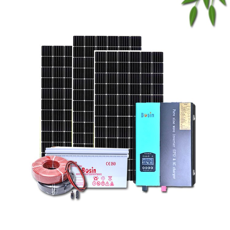 Langle Complete Solar System 3000W 4000W 5000W Mini Home Power Solar System Solar Panel Set for House with Lithium Ion Battery