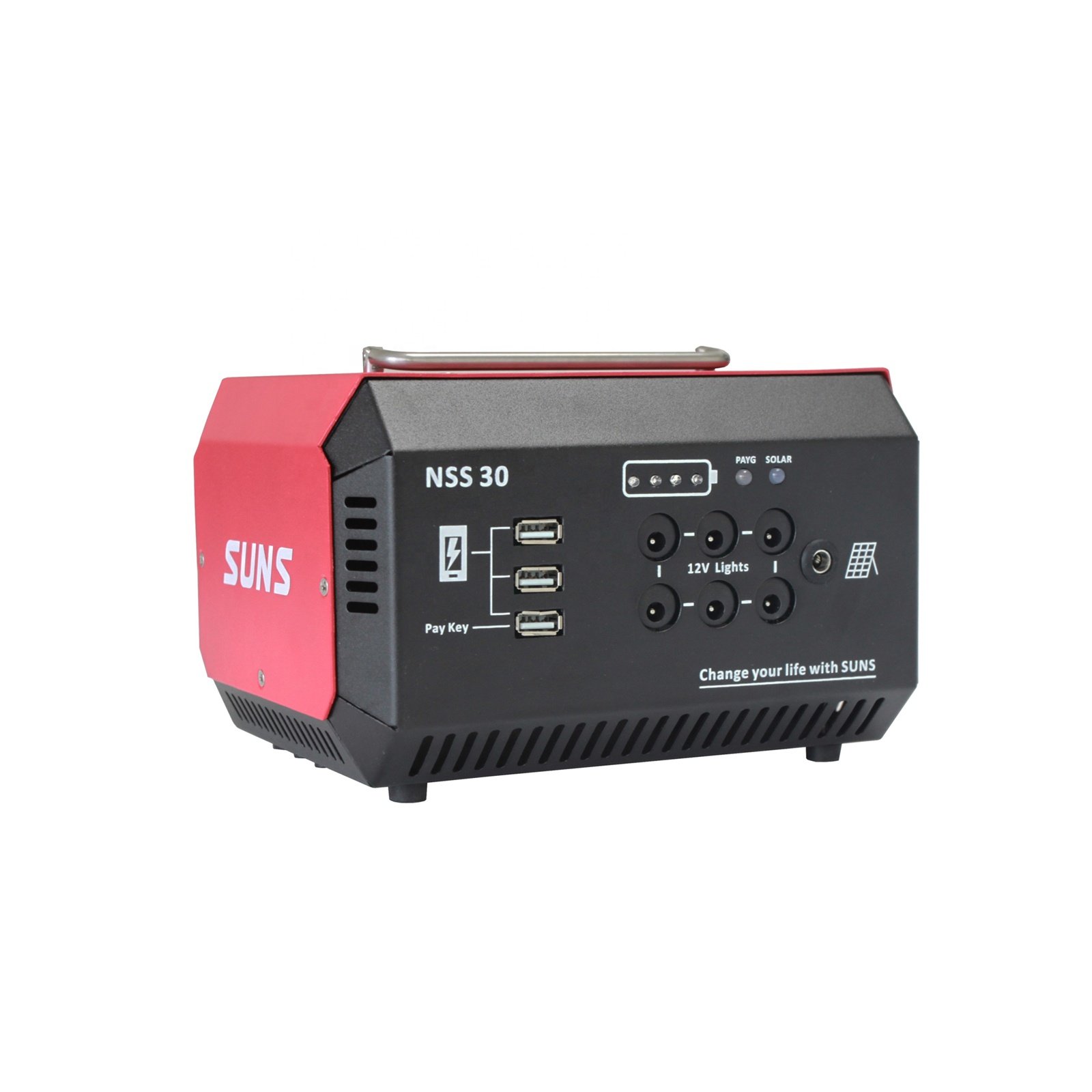 Customizable Pay As You Go solar energy system DC12V 30W 60W 80W 100W Solar lighting system Kit for Africa Home use