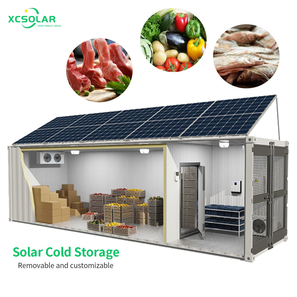 1MW Solar Power Plant 100KW 200KW 500KW On Grid Solar Energy System For Industrial Cold Storage Container