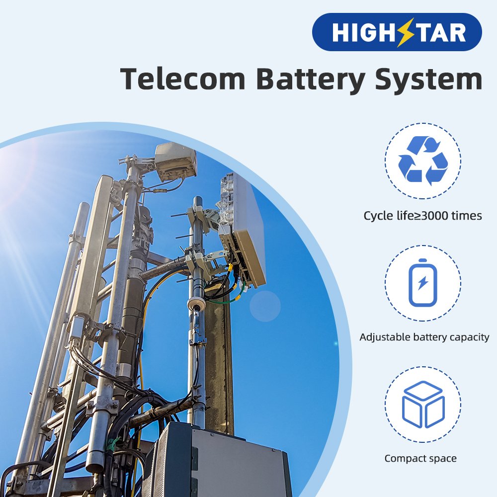 HIGHSTAR OEM Hsdlfp-48v100ah Battery Energy Storage System 12V Prismatic Lifepo4 Lithium Ion Batteries Pack Golf Carts 100Ah