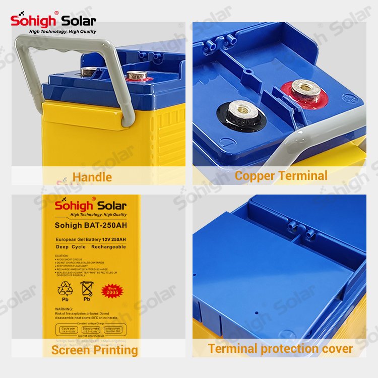 12 v 250 ah lead acid batteries 260ah 400ah pv storage batterie deep cycle home use type solar gel battery 12v 300ah