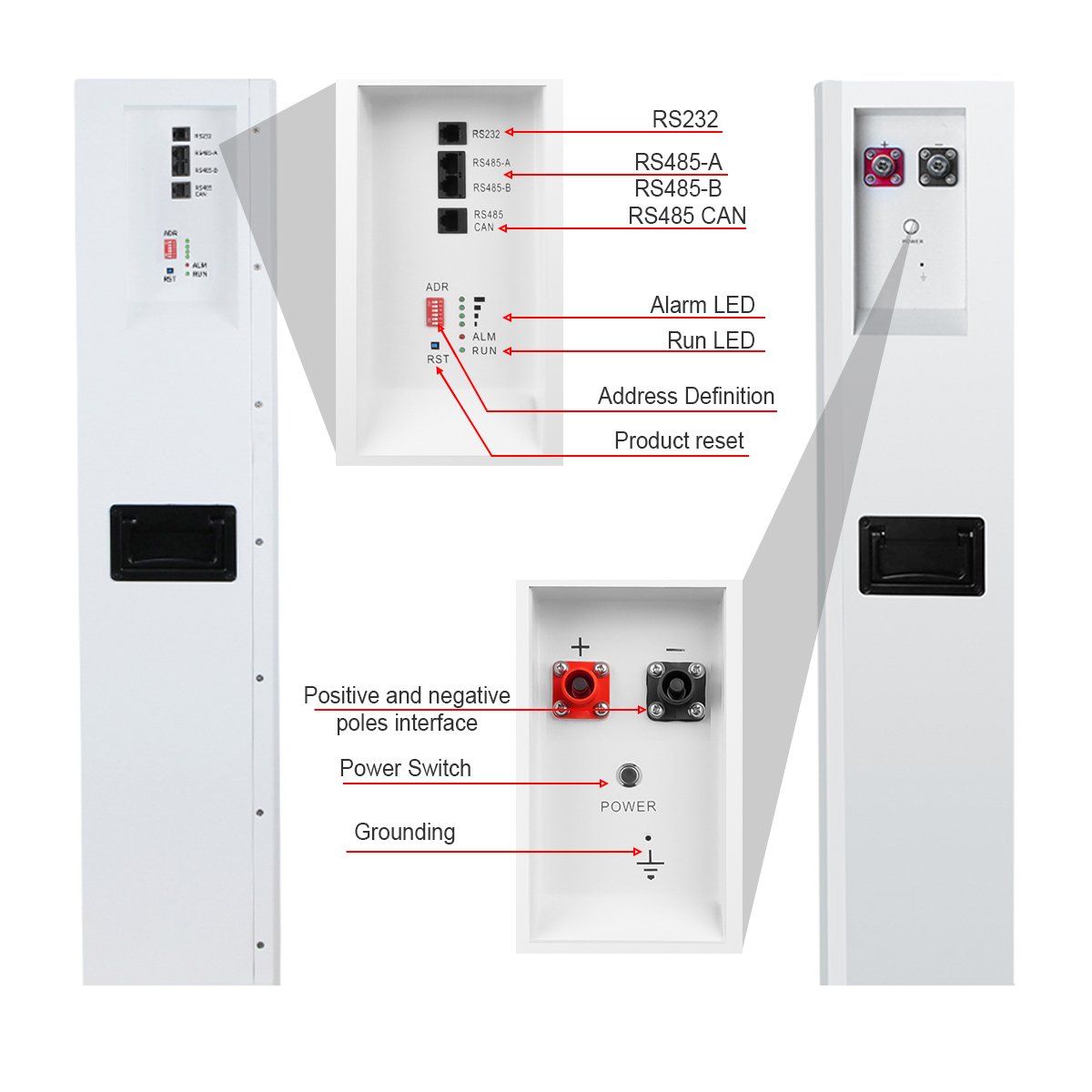 Power Wall 100ah Lifepo4 Battery 5kwh 10kwh Solar Energy 51.2v Lithium Battery 48v 200ah for home