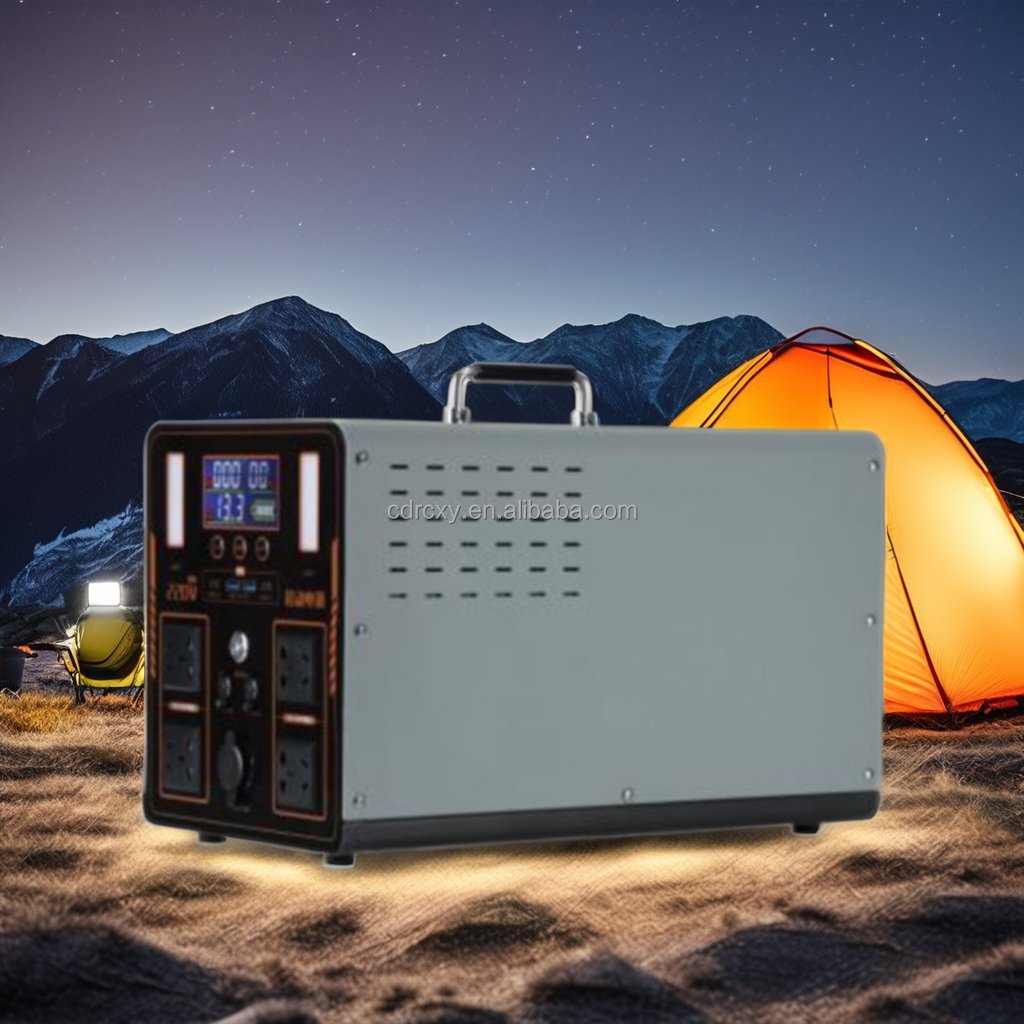 C2000 Home & Outdoor Portable Solar Generator Lifepo4 Battery Power Station Backup Home Solar Power Station
