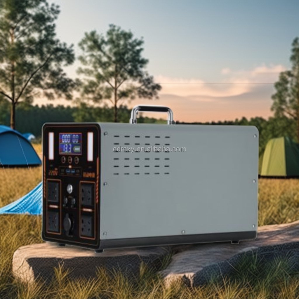 C2000 Home & Outdoor Portable Solar Generator Lifepo4 Battery Power Station Backup Home Solar Power Station