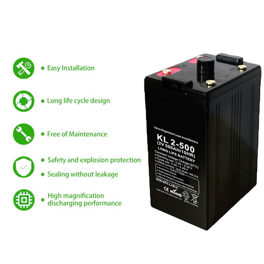 EnergyCreative OPZV 2V 400Ah 500Ah Lead Acid Batteries Energy Storage Battery