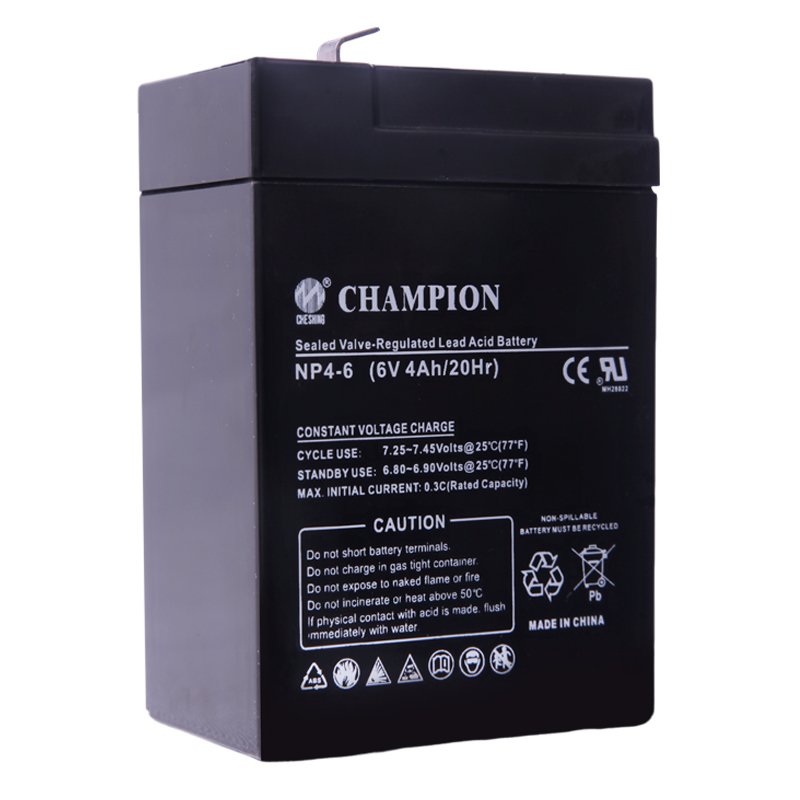 Champion 2024 Hot Sale 6V 4Ah 600~800cycles rechargeable Waterproof Lead Acid Battery