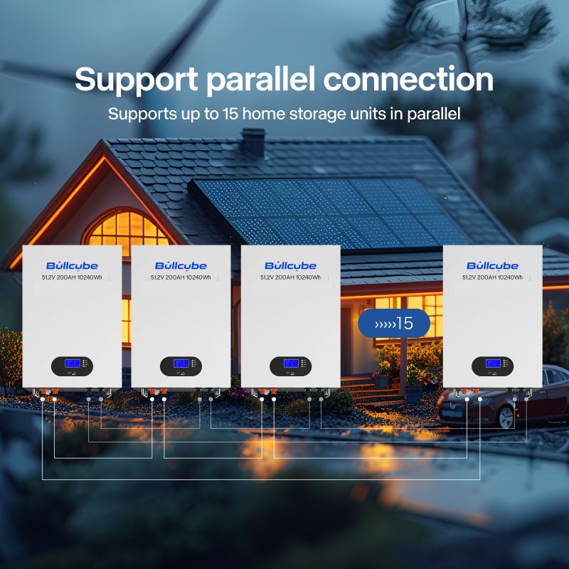 Bullcube 2.5kwh 5kwh 10kwh 15kwh lithium battery 48v 300ah wall mounted lithuim battery 48v 300ah 15kwh 100ah