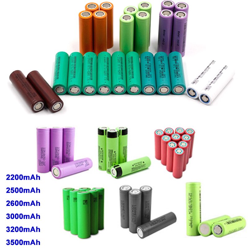 3.7v 2200mAh 2500mAh 2600mAh 3000mAh 3200mAh 3500mAh battery 18650 3.7v 18650 akku