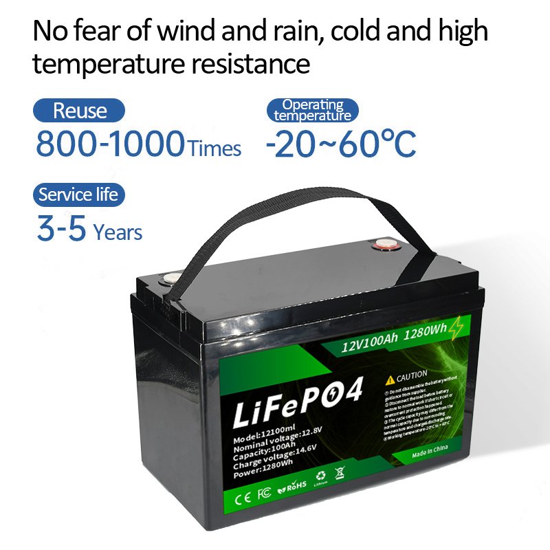 12.8V 50Ah 80AH 100AH 120AH 150AH 200AH 300AH lithium battery pack RV solar energy system boat battery lead acid replacement