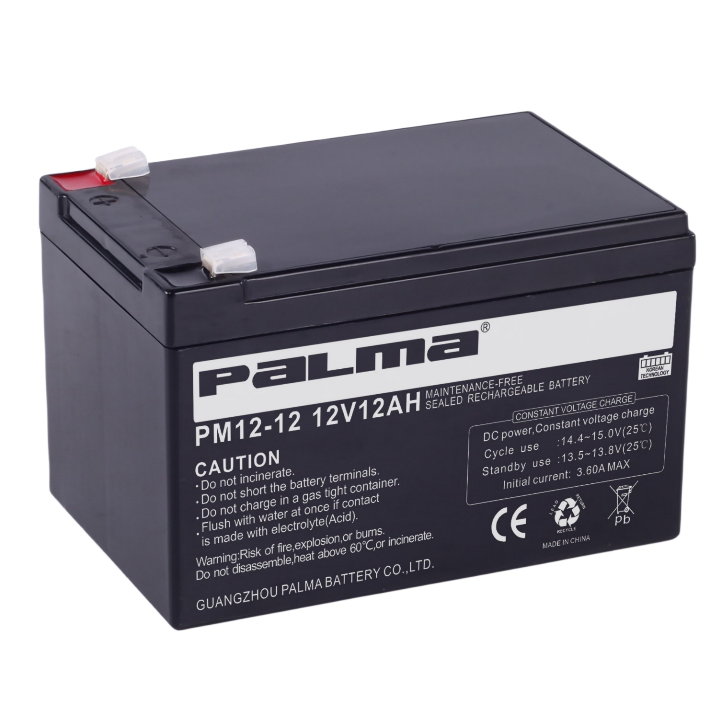 Ups/argriculture Sprayer Pump 12 Volt Lead Acid Battery 12v12ah Lead Acid Battery