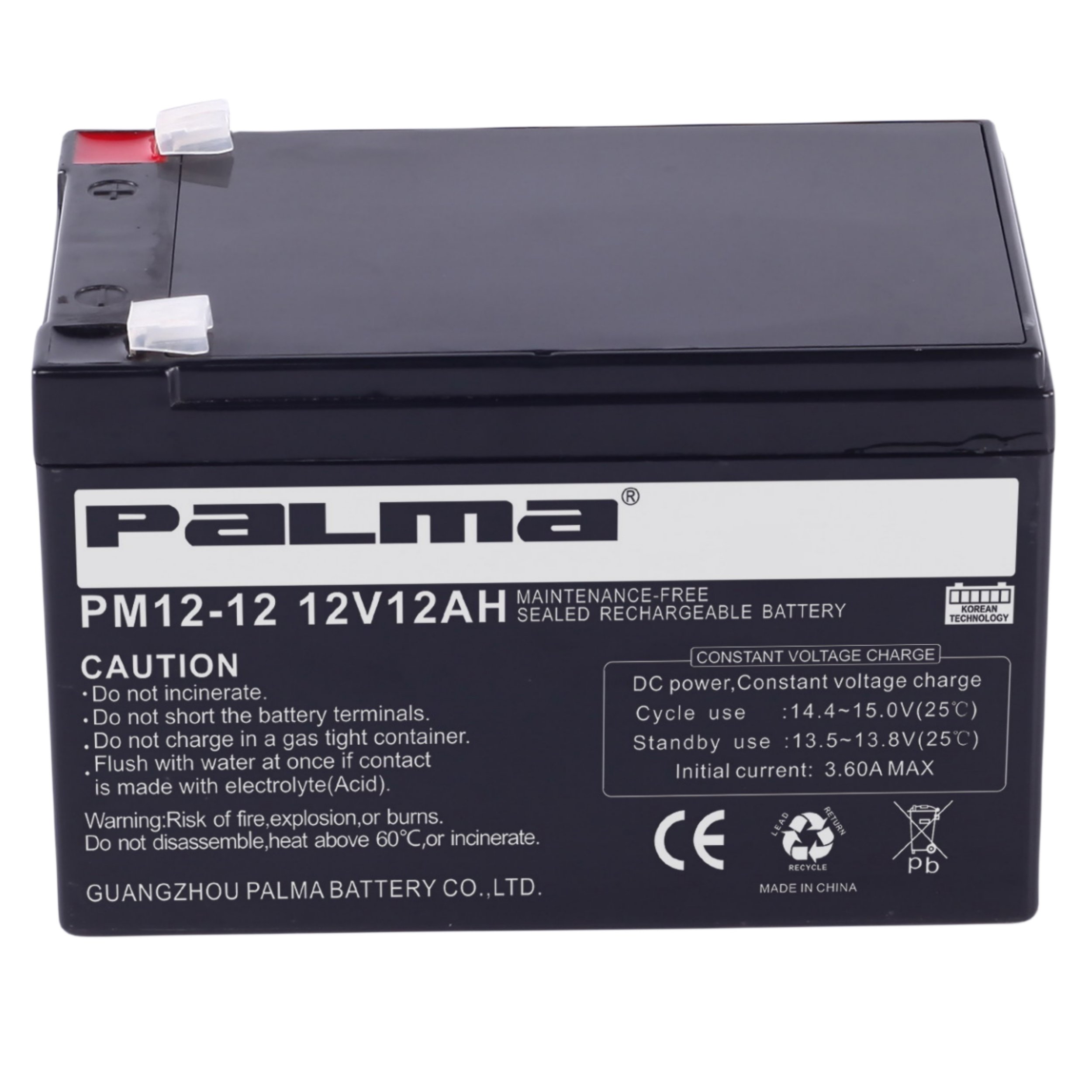 Ups/argriculture Sprayer Pump 12 Volt Lead Acid Battery 12v12ah Lead Acid Battery