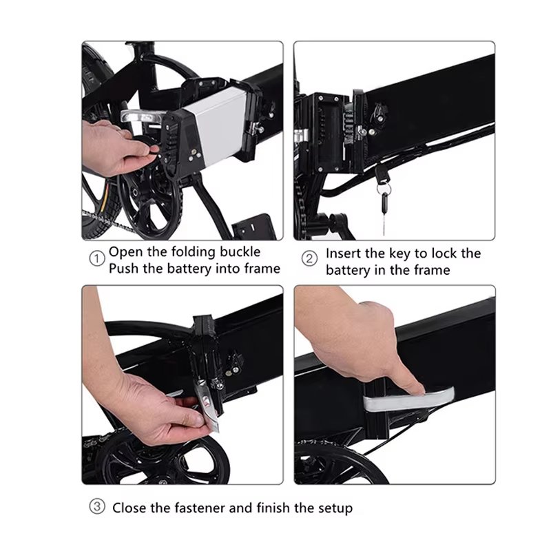 DCH-006 48V Folding EBike Battery 48Volt 14Ah 12.8Ah 10.4Ah Ebike Batteries For electric bicycle