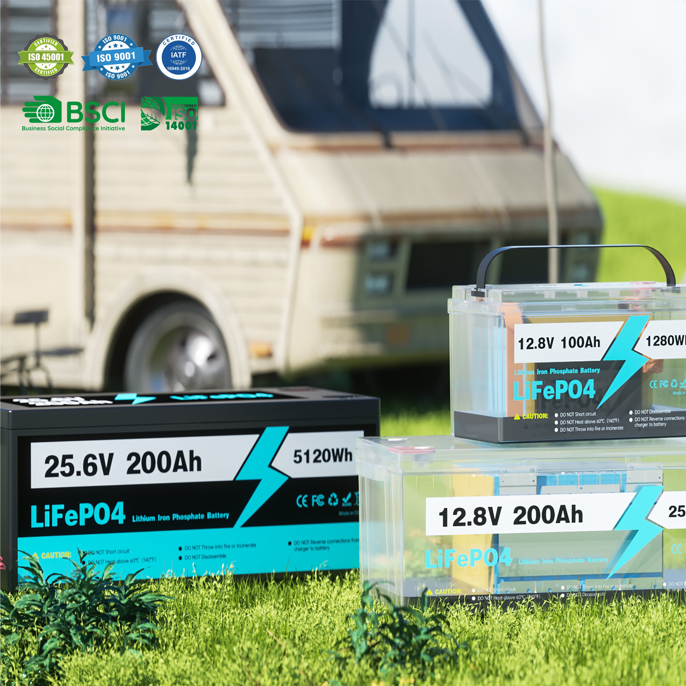 12V 24V 48V 60V Lithium Lifepo4 50AH 100AH 200AH Ebike RV Battery Module Lead Acid Battery