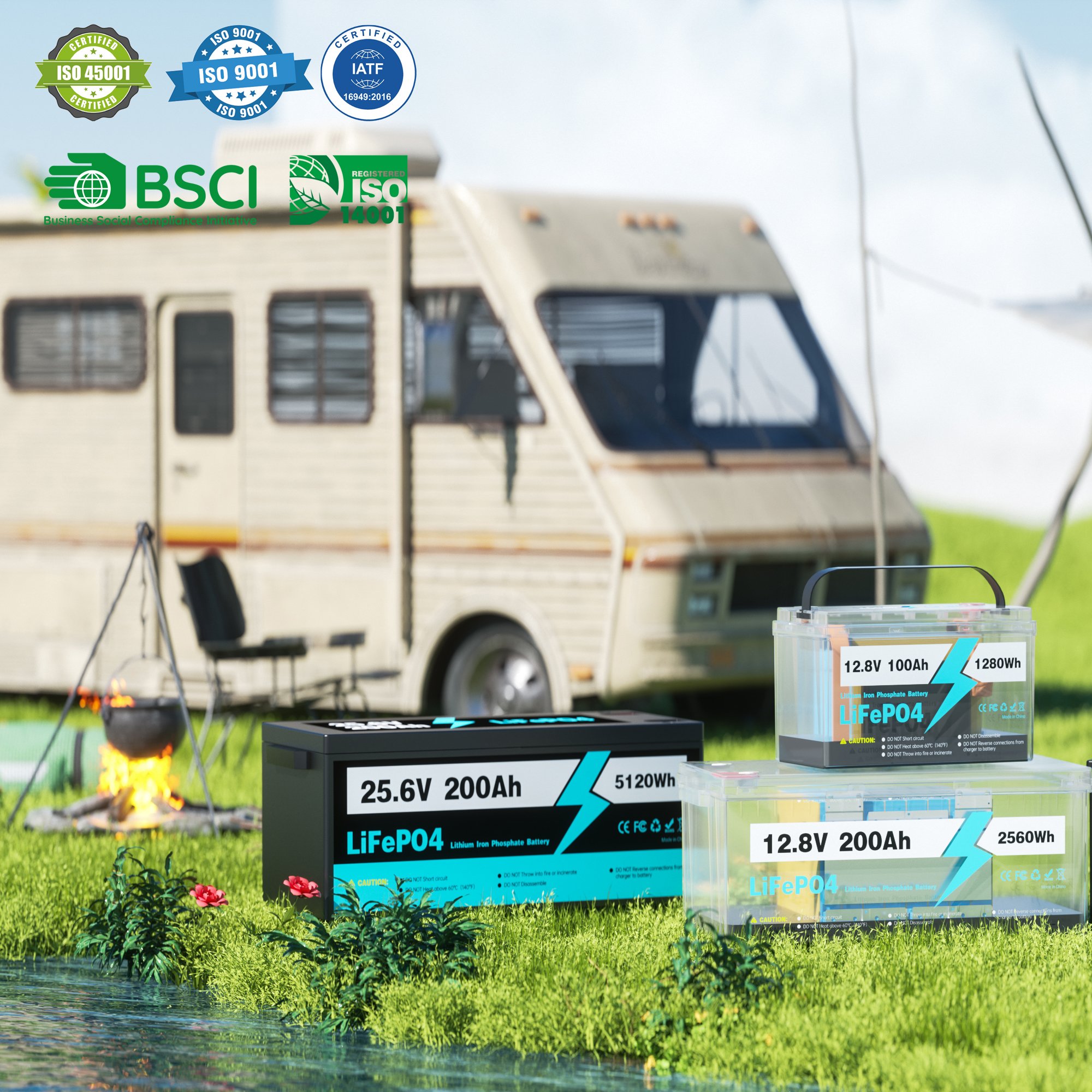 12V 24V 48V 60V Lithium Lifepo4 50AH 100AH 200AH Ebike RV Battery Module Lead Acid Battery