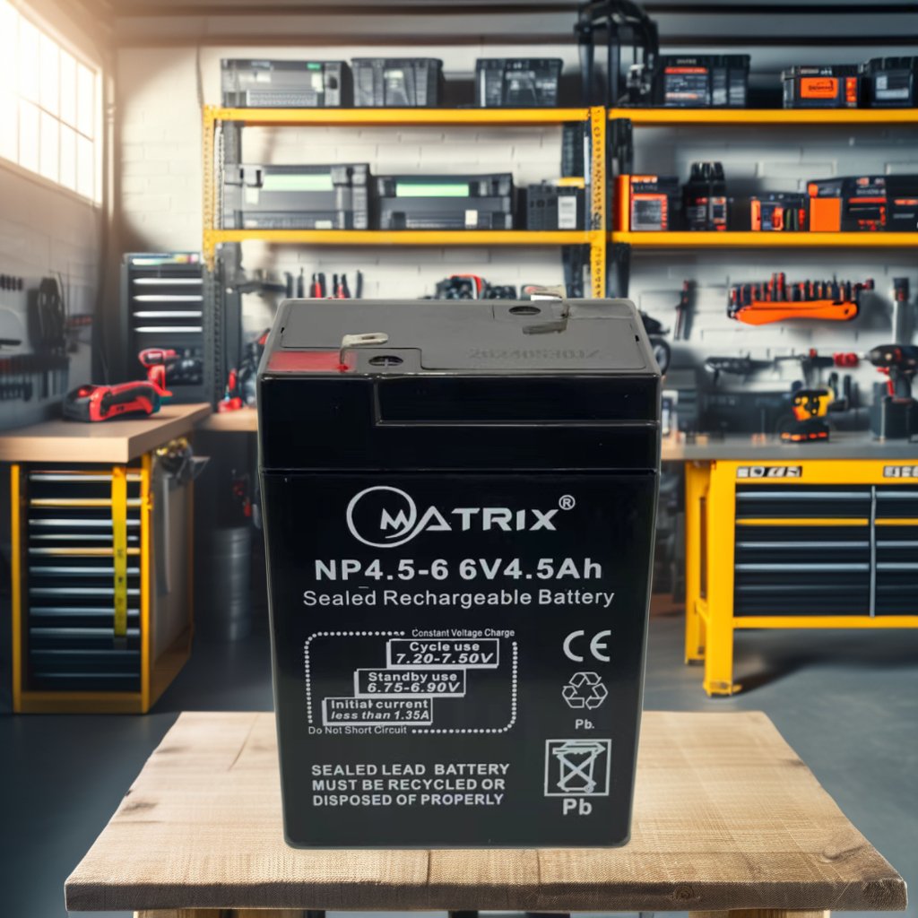 Matrix 6V4.5Ah Np4.5-6 Wholesale Fine Quality Toy Car Maintenance Free Lead Acid Battery Lighting Lead Acid Battery